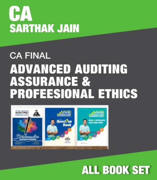 Picture of CA Final Audit Books by CA Sarthak Jain Sir 