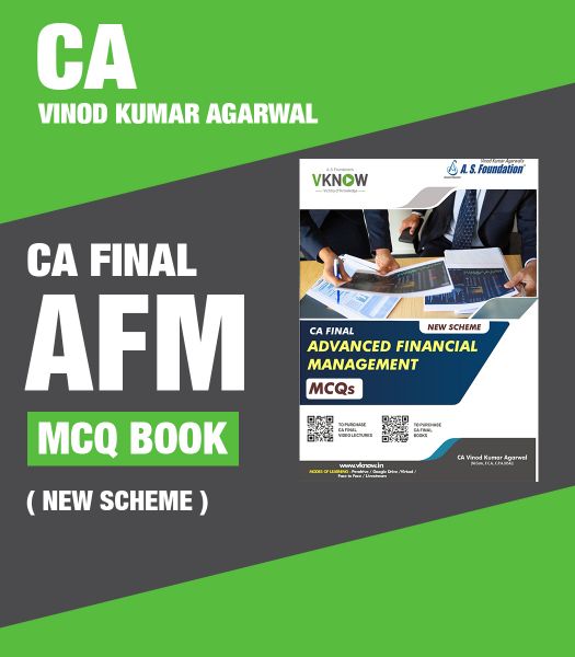 Picture of CA Final AFM MCQ Book ( New Scheme ) by CA Vinod Kumar Agarwal Sir 