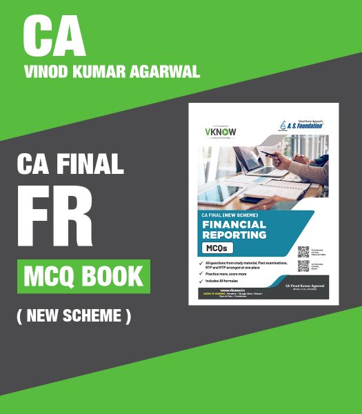Picture of CA Final FR MCQ Book ( New Scheme ) by CA Vinod Kumar Agarwal Sir 