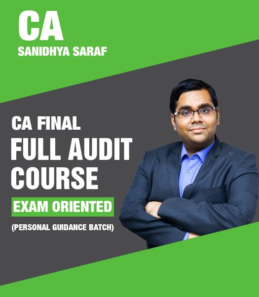 Picture of  CA Final Exam Oriented Full Audit Course (Personal Guidance Batch)  May 24 and Nov 24