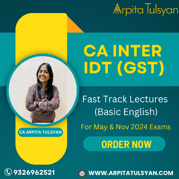 Picture of CA Inter IDT(GST) Fast Track