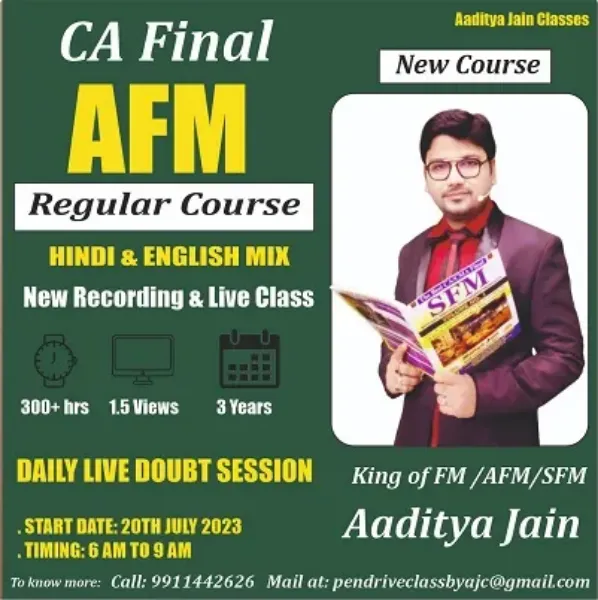 Picture of CA FINAL AFM (New Syllabus)