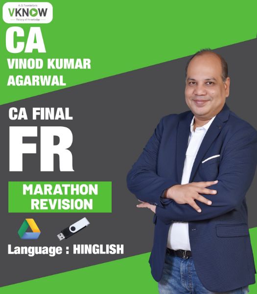 Picture of CA Final FR (New Scheme) ( COMPACT BOOK)  Marathon Revision by CA Vinod Kumar Agarwal (Hinglish) 