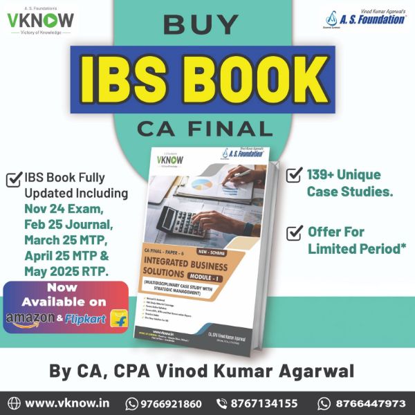 Picture of Integrated Business Solutions (IBS) Book by CA, CPA Vinod Kumar Agarwal Sir
