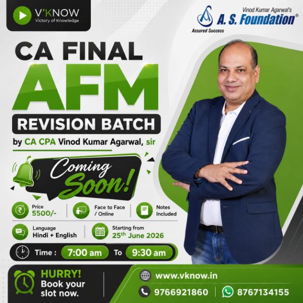 Picture of CA Final AFM Revision Batch By CA Vinod Kumar Agarwal