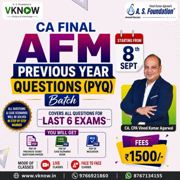 Picture of CA Final AFM – Previous Year Questions (PYQ) Batch
